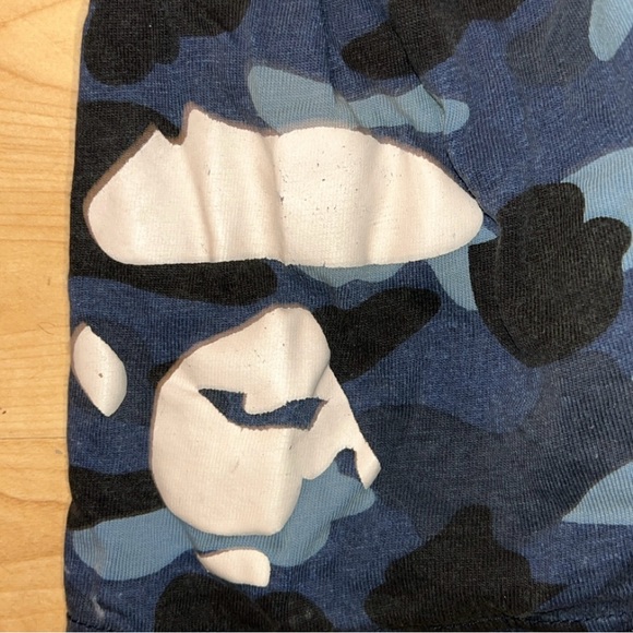 Blue Camo Bape T-Shirt - Picture 5 of 5